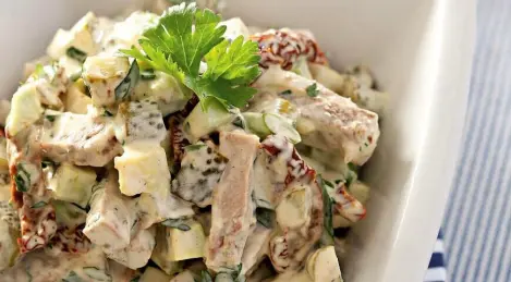 Schweinebraten Salat