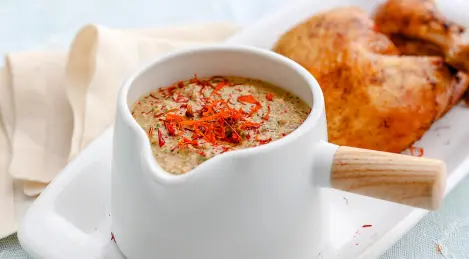 Satsebeli with pomegranate