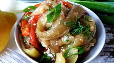Baked vegetable salad