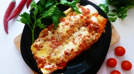 Enchiladas with chicken