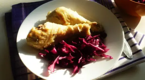 Fried chicken in spicy breading