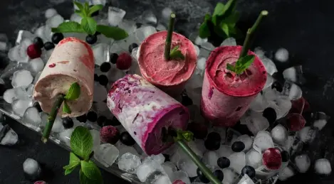 Ice cream "Flower pots"