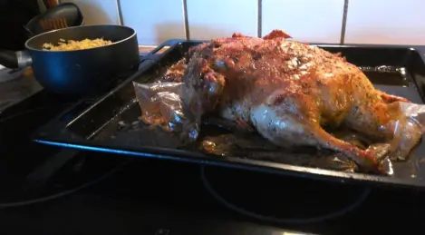 Almost Peking Duck (cooked in a roasting bag)