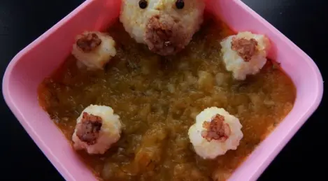 Dos papillas para los más pequeños "Ratón en el lago"