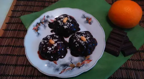 Budín de requesón con chocolate