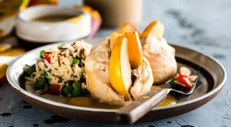 Ragoût de poulet aux coings