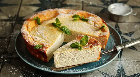 Casserole de fromage cottage à la banane