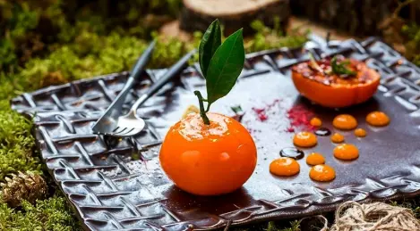 Pâté de lapin avec kaki cuit au four d'Ilya Blagoveshchensky