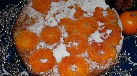 Clafoutis con mandarinas