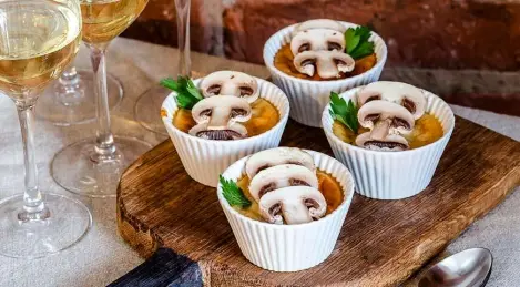 Baked mushroom cream