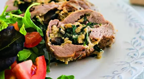 Stuffed pork tenderloin
