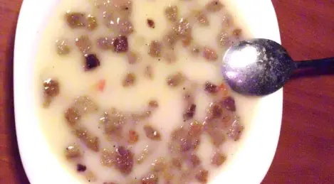 Bavarian white cream soup