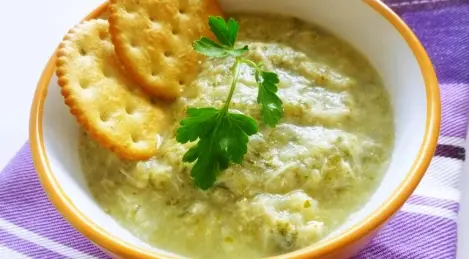 Chicken puree soup for children