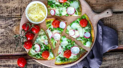 Flatbread with vegetables