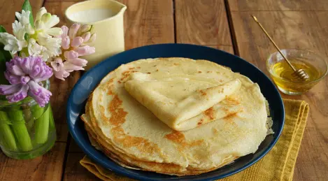 Crêpes fines au lait