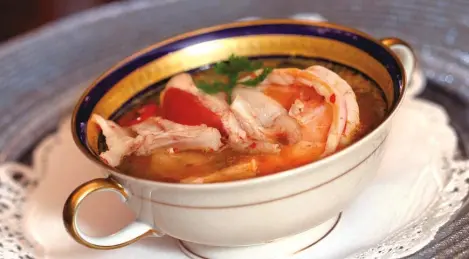 Tom Yam Kung, soupe de crevettes épicée