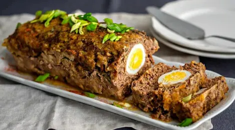 Meatloaf with egg