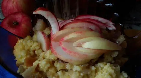 Farinata ambrata con formaggio