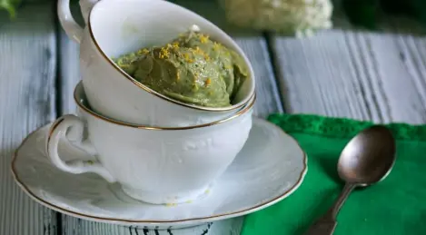 Gelato vegano al limone