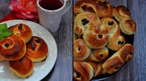 Buns "Eyes of Saint Lucia" (Lussekatter)