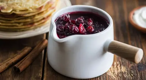 Sauce aux canneberges pour crêpes