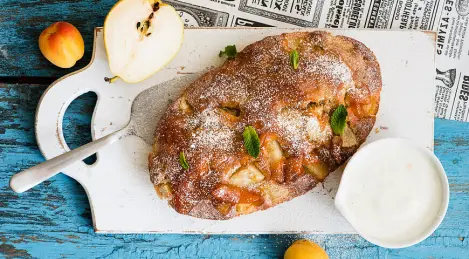 Tarta de pera sencilla