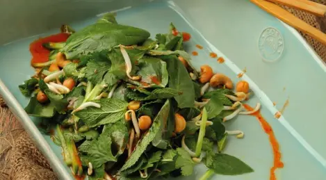 Salade aux germes de soja et noix de cajou (maigre)