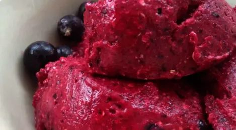 Vegan ice cream, sugar free, lactose free and egg free