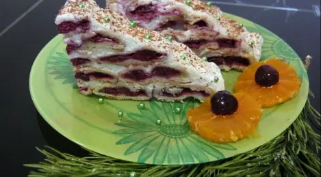 Winter cherry cake