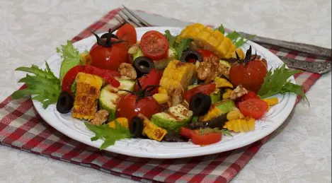 Ensalada de verduras a la parrilla