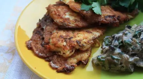 Potato squash fritters