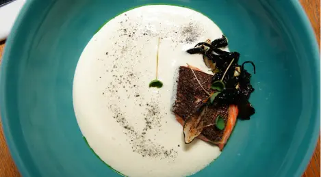 Finnish soup with salmon