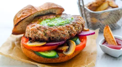 Succose polpette di hamburger di tacchino