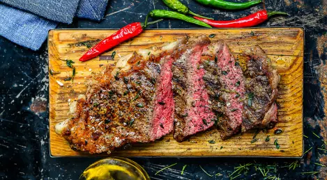 Bifteck de contre-filet grillé