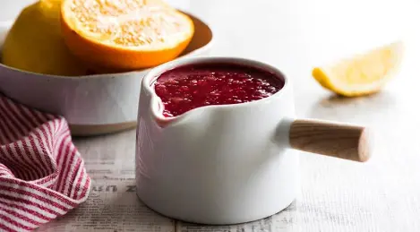 Cranberry sauce with orange