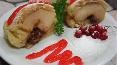 Tarte au caillé aux pommes