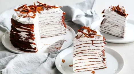 Chocolate pancake cake