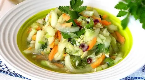 Ensalada de calabacines enlatados