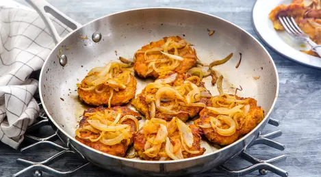 Lean pancakes from zucchini