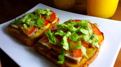 Sandwich au poulet et mayonnaise maison