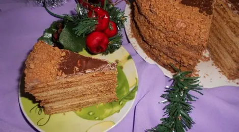 Chocolate honey cake