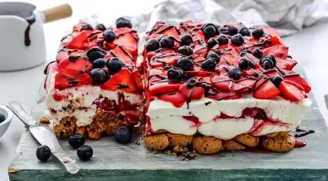 Gâteau au mascarpone et fraises