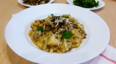 Mushroom risotto