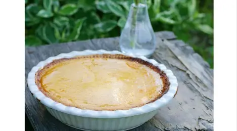 Delicate pumpkin tart