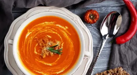 Pumpkin puree soup
