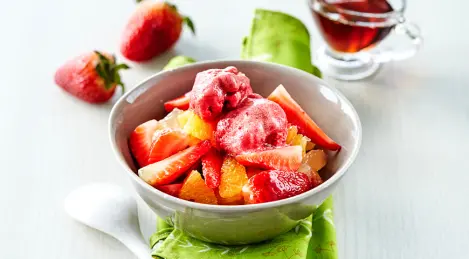 Insalata di fragole con agrumi