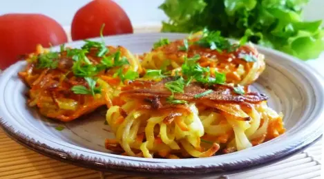 Galettes de pommes de terre et carottes