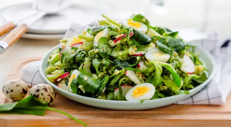 Sauerampfersalat mit Ei