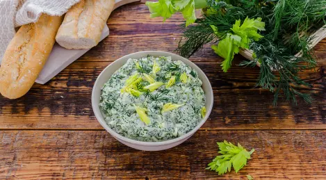 Insalata di aneto e uova