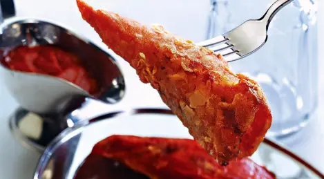 Pickled peppers stuffed with meat